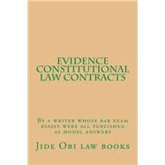 Evidence Constitutional Law Contracts
