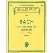 30 Two- and Three-Part Inventions Schirmer Library of Classics Volume 16 Piano Solo