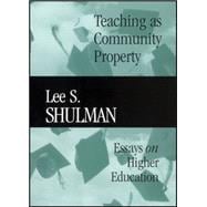 Teaching as Community Property Essays on Higher Education