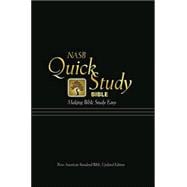 Holy Bible: New American Standard Version, Black, Bonded Leather, Quick Study Bible