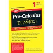 1,001 Pre-Calculus Practice Problems for Dummies Access Code