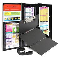Nursing Clipboard Foldable Clipboard Medical: Nursing Edition Cheat Sheets Aluminum 3 Layers Foldable Clipboard Nursing Pocket Size Profile Clip Nurse Clipboard Notepad for Nurses Students and Doctors (B09MKXTXP5) (NO RETURNS ALLOWED)