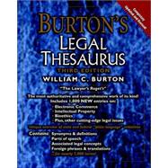 Burton's Legal Thesaurus, 3rd Edition
