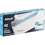 Envelopes, 40#10 Security Tinted Self-Seal - No Window, EnveGuard, Size 4-1/8 X 9-1/2 Inches - White - 24 LB - 40 Count (34140) (NO RETURNS ALLOWED)