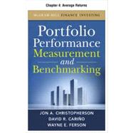 Portfolio Performance Measurement and Benchmarking, Chapter 4 - Average Returns