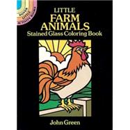 Little Farm Animals Stained Glass Coloring Book