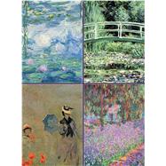Set of 4 Magnetic Notepads: Monet
