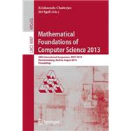 Mathematical Foundations of Computer Science 2013