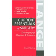 Current Essentials of Surgery : Disease Per Page Diagnosis and Treatment