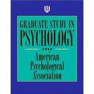 Graduate Study in Psychology 2006