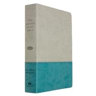 The Jeremiah Study Bible, NKJV: Gray/Teal LeatherLuxe® w/thumb index What It Says. What It Means. What It Means For You.