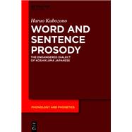 Word and Sentence Prosody book cover, ISBN 9783111523156