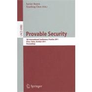 Provable Security : 5th International Conference, ProvSec 20..., 9783642243158