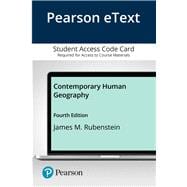 Pearson eText Contemporary Human Geography -- Access Card