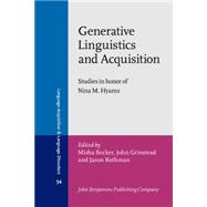 Generative Linguistics and Acquisition