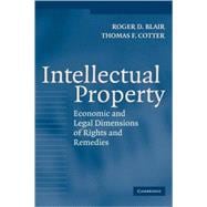 Intellectual Property: Economic and Legal Dimensions of Rights and Remedies