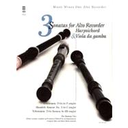 3 Sonatas for Alto Recorder, Harpsichord & Viola da gamba