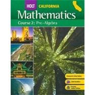 California Holt Mathematics: Pre-Algebra, Course 2