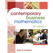 Contemporary Business Mathematics for Colleges (with CD-ROM)