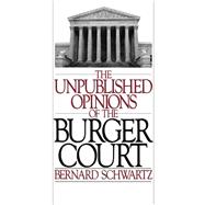 The Unpublished Opinions of the Burger Court