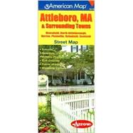American Map Attleboro, Massachusetts & Surrounding Towns Street Map,9781557513175