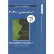 Managing Human Resources Mymanagementlab With Pearson Etext Student Access Code Card