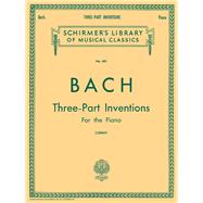 15 Three-Part Inventions Schirmer Library of Classics Volume 851 Piano Solo