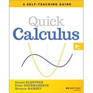 Quick Calculus A Self-Teaching Guide