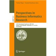 Perspectives in Business Informatics Research