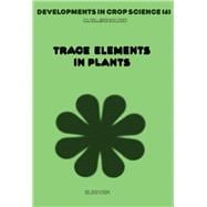 Trace Elements in Plants: Developments in Crop Science
