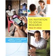 Research Tutor for Adler/Clark's An Invitation to Social Research: How It's Done, 5th Edition, [Instant Access], 1 term (6 months)