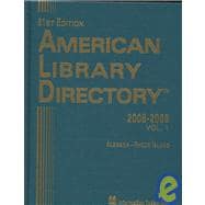 American Library Directory 2008-2009