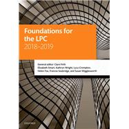 Foundations for the LPC 2018-2019