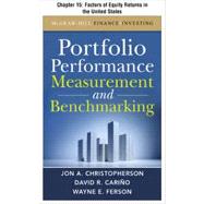 Portfolio Performance Measurement and Benchmarking, Chapter 15 - Factors of Equity Returns in the United States