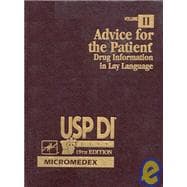 USP DI Supplement Vol. II : Advice for the Patient, Drug Information in Law Language