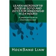 Learn Microsoft Excel 2010 and 2013 for Windows in 24 Hours