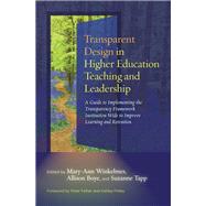 Transparent Design in Higher Education Teaching and Leadership