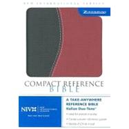 Compact Reference Bible: New International Version, Black/Red Italian Leather Duo Tone