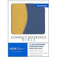 Compact Reference Bible: New International Version, Gold/Navy Italian Leather Duo Tone