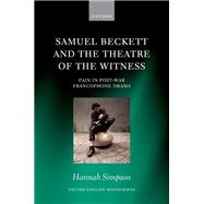 Samuel Beckett and the Theatre of the Witness Pain in Post-War Francophone Drama