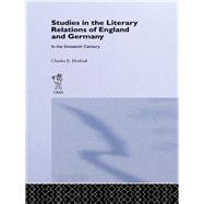 Studies in the Literary Relations of England and Germany: In the Sixteenth Century