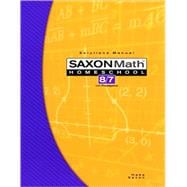 Saxon Math Homeschool 8 7: With Prealgebra