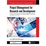 Project Management for Research and Development book cover, ISBN 9781032823294