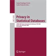 Privacy in Statistical Databases: Cenex-sdc Project International Conference, Psd 2006 Rome, Italy, December 13-15, 2006 Proceedings