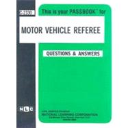 Motor Vehicle Referee Passbooks Study Guide