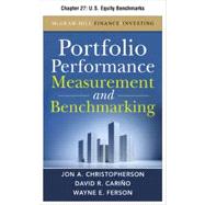 Portfolio Performance Measurement and Benchmarking, Chapter 27 - U. S. Equity Benchmarks