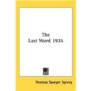 Last Word 1935