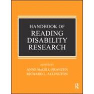 Handbook of Reading Disability Research