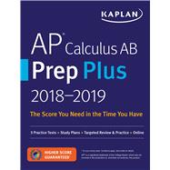 Kaplan AP Calculus AB Prep Plus 2018-2019