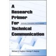 A Research Primer for Technical Communication: Methods, Exemplars, and Analyses